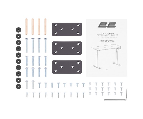2E Стіл комп'ютерний СЕ120B-MECHANIC з регулюванням висоти, фото №6
