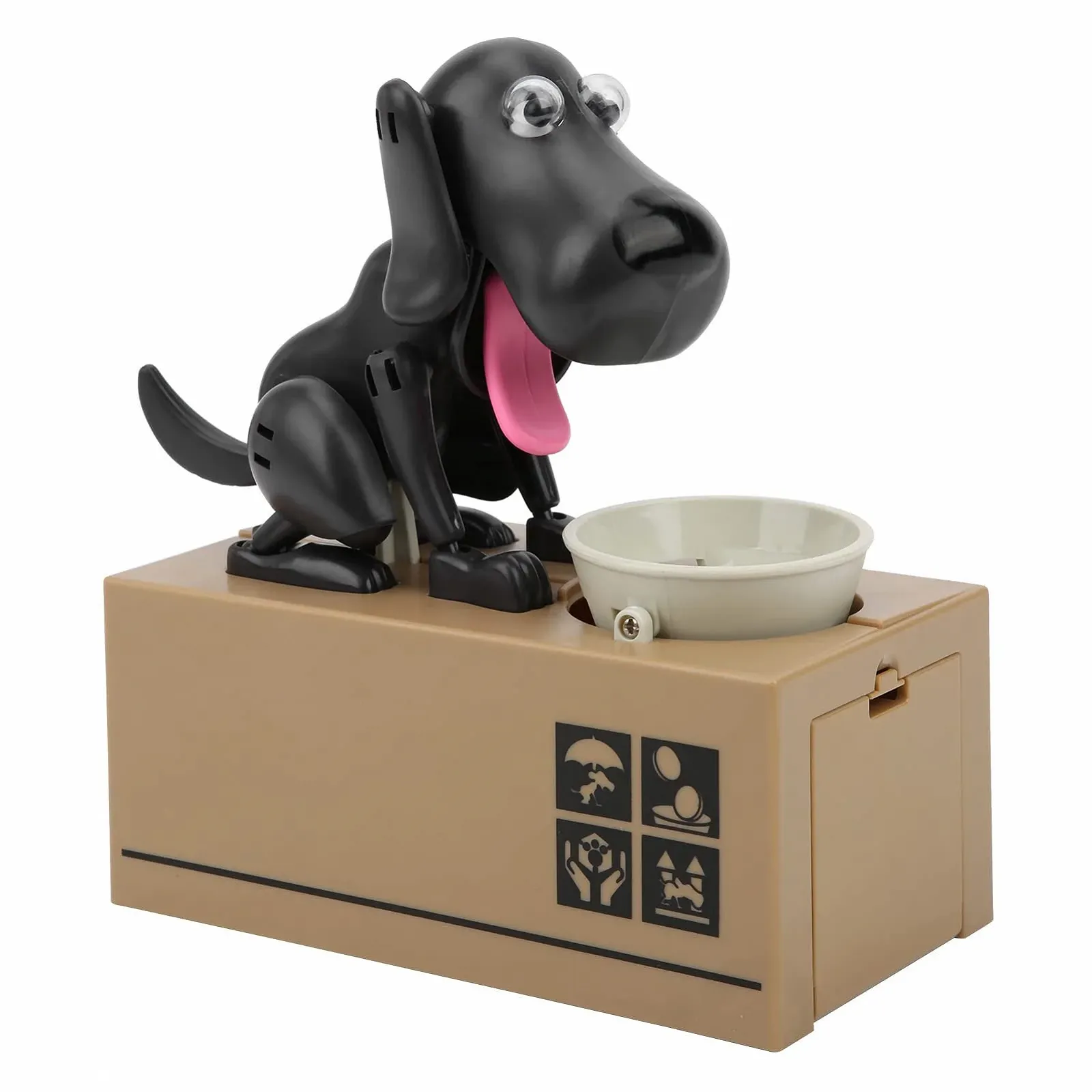 Електронна скарбничка-робот Robot Dog Bank Black, фото №1
