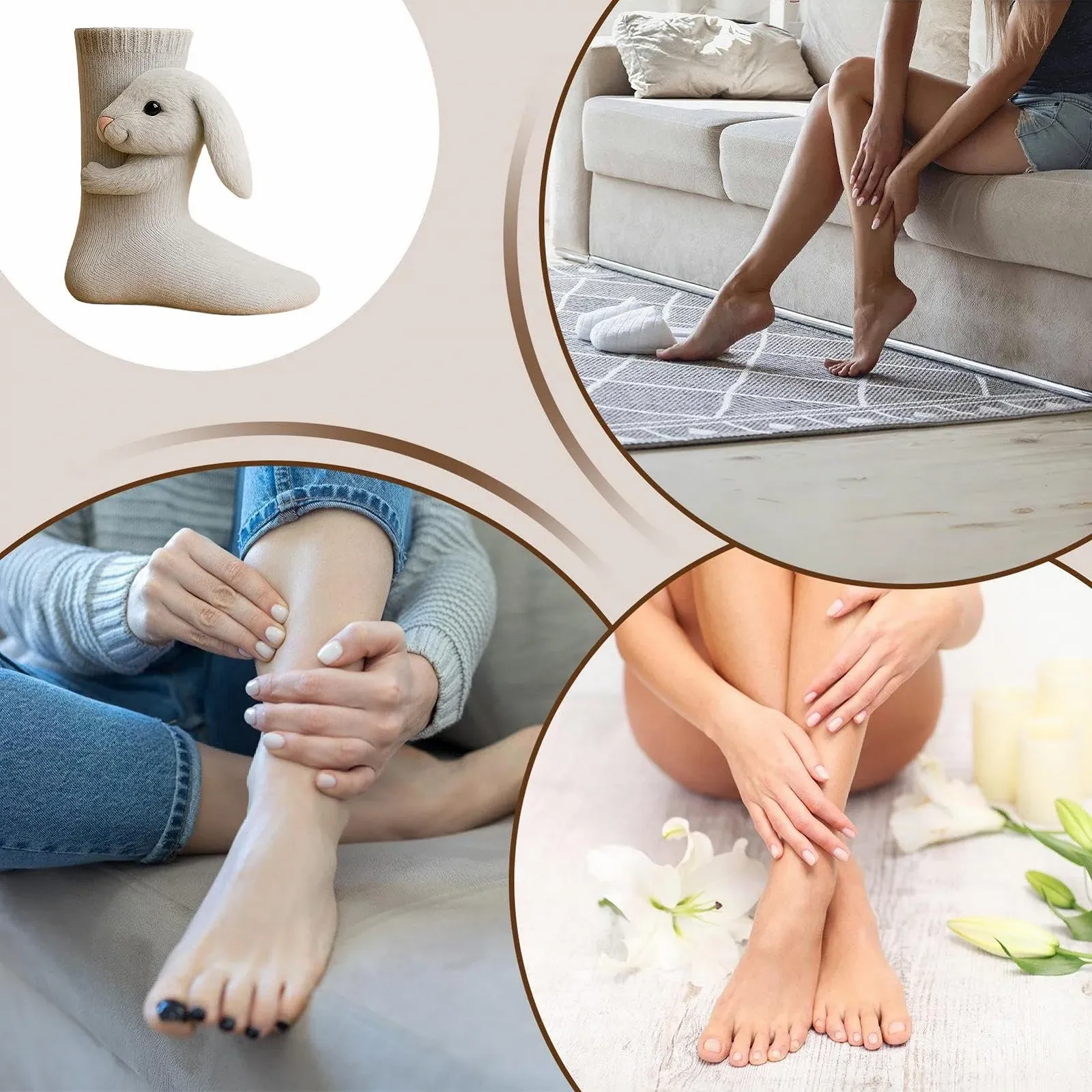 3D Вязаные носки с животными 27x7.5см, вязаные носки с животными, ручная вязка крючком, смешные теплые мягкие длинные чулки, носки для наполнения, енот, корова, ленивец, коала, панда, фото №5 3D Вязаные носки с животными 27x7.5см, вязаные носки с животными, ручная вязка крючком, смешные теплые мягкие длинные чулки, носки для наполнения, енот, корова, ленивец, коала, панда, фото №5