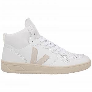 Кроссовки Veja V-15 High Bianco мужские synthetic.ua - Фото 1