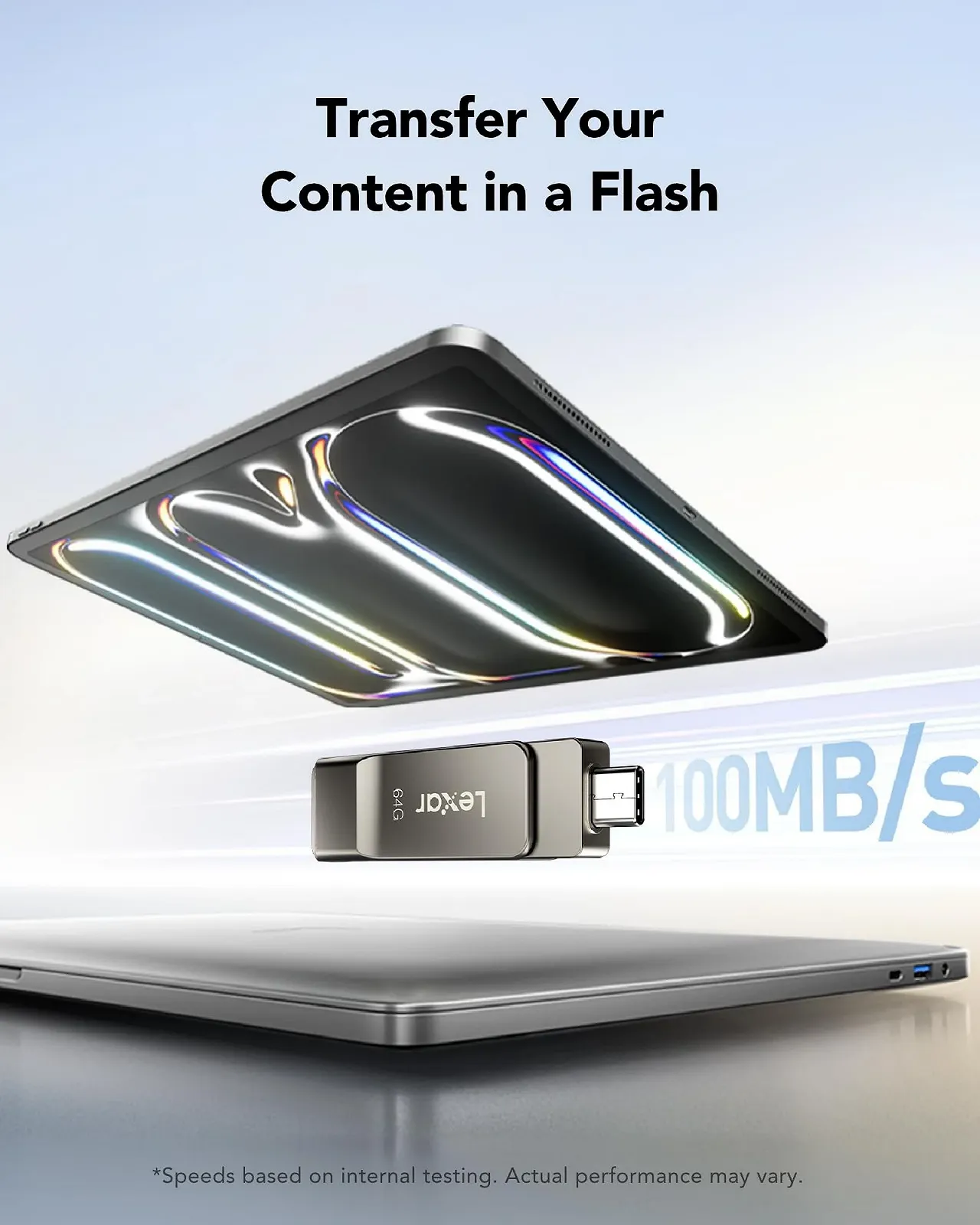 USB-накопичувач Lexar JumpDrive D40E 64GB USB 3.2 Gen 1 Type-C Titanium Grey, фото №4 USB-накопичувач Lexar JumpDrive D40E 64GB USB 3.2 Gen 1 Type-C Titanium Grey, фото №4