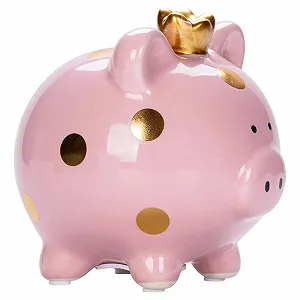 Скарбничка керамічна Велика удачлива свиня 11.8x14x13.2 см - Фото 1