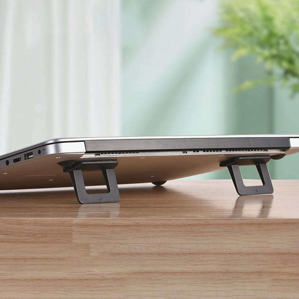 Підставка для ноутбука ергономічна складна Non-Slip Laptop Holder Laptop Elevator науковий кут огляду покращує поставу, фото №5