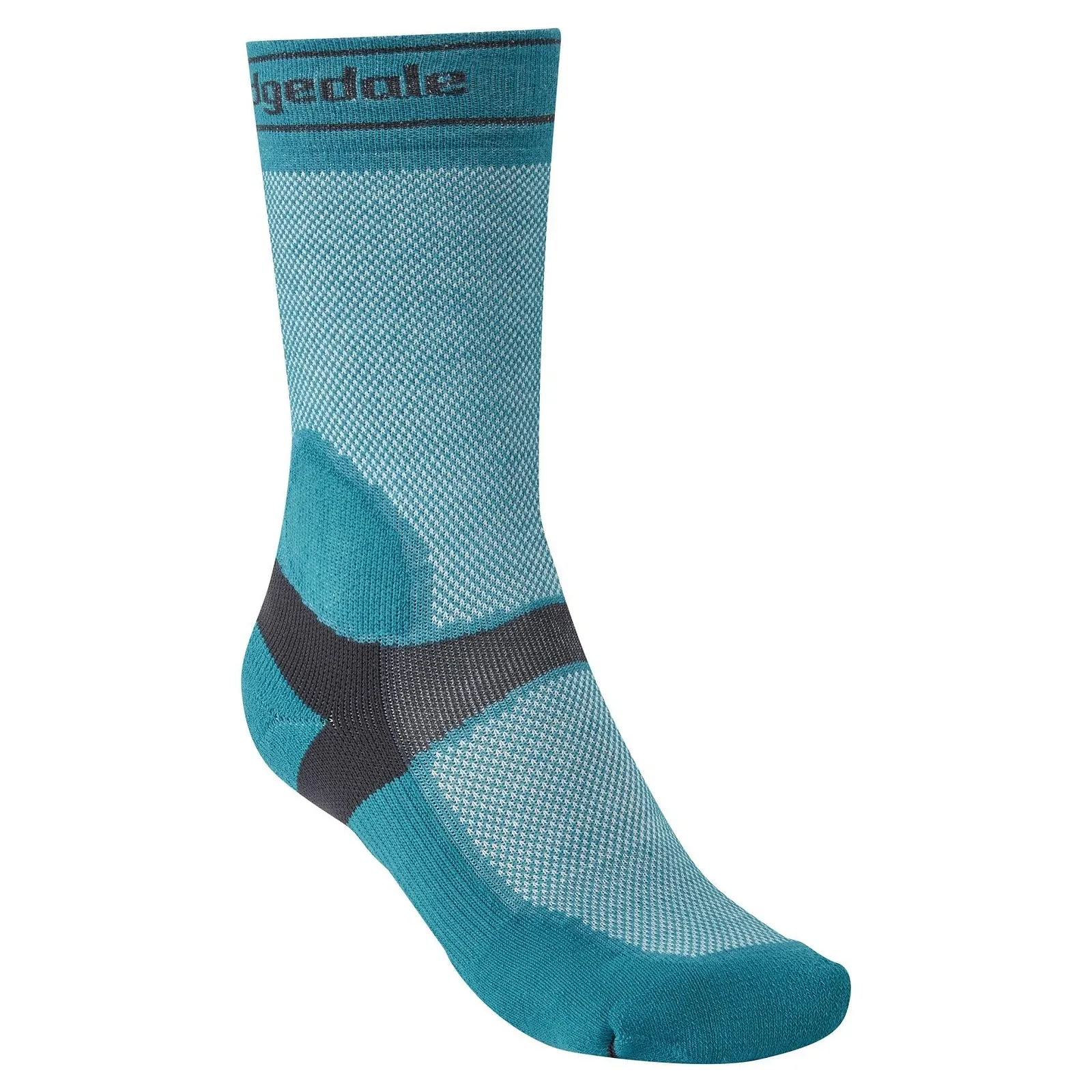 Носки Bridgedale Ladies 710358/341/M Teal/Dark Grey, M, Teal/Dark Grey, фото №1