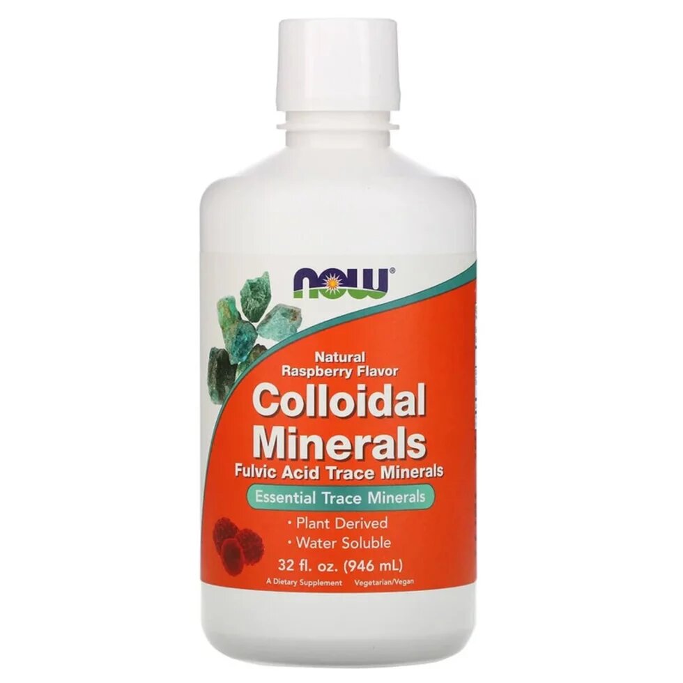 Коллоидные Минералы с натуральным вкусом малины Colloidal Minerals Now Foods 946 мл, фото №1 Коллоидные Минералы с натуральным вкусом малины Colloidal Minerals Now Foods 946 мл, фото №1