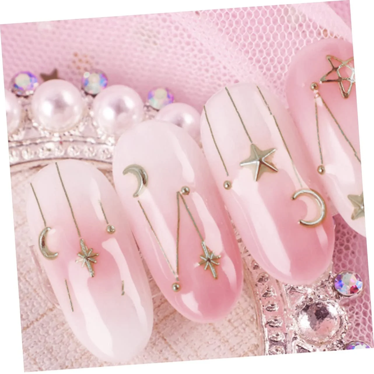 Металлические украшения для ногтей FRCOLOR 3 шт разных форм для натуральных и искусственных ногтей, фото №3 Металлические украшения для ногтей FRCOLOR 3 шт разных форм для натуральных и искусственных ногтей, фото №3