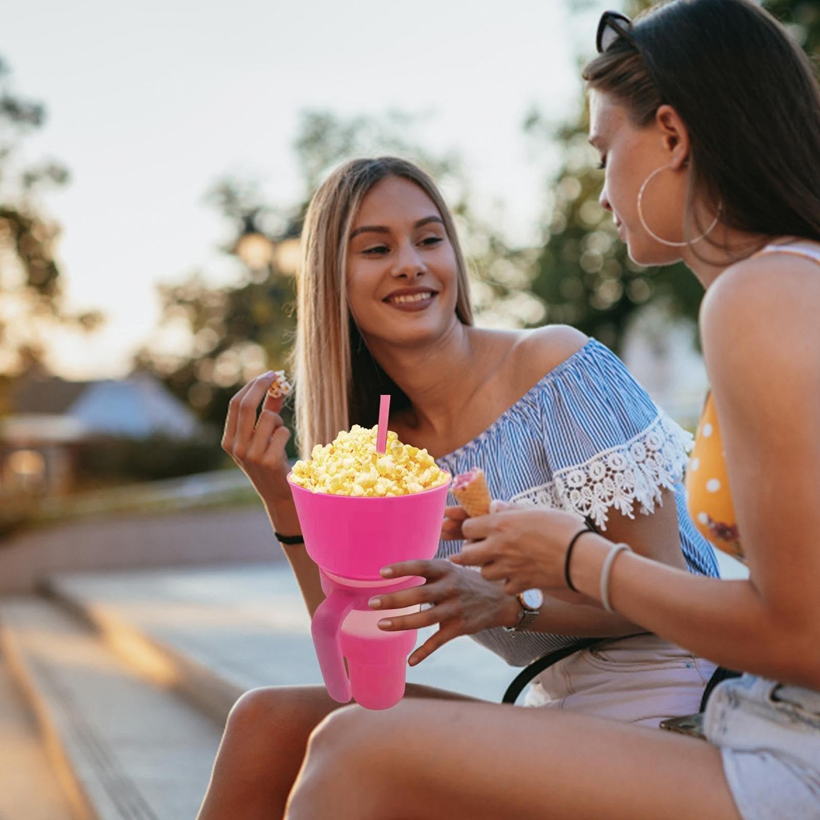 Стакан-кухоль з соломинкою 2-в-1, стакан для подорожей зі змінним кольором, фото №4