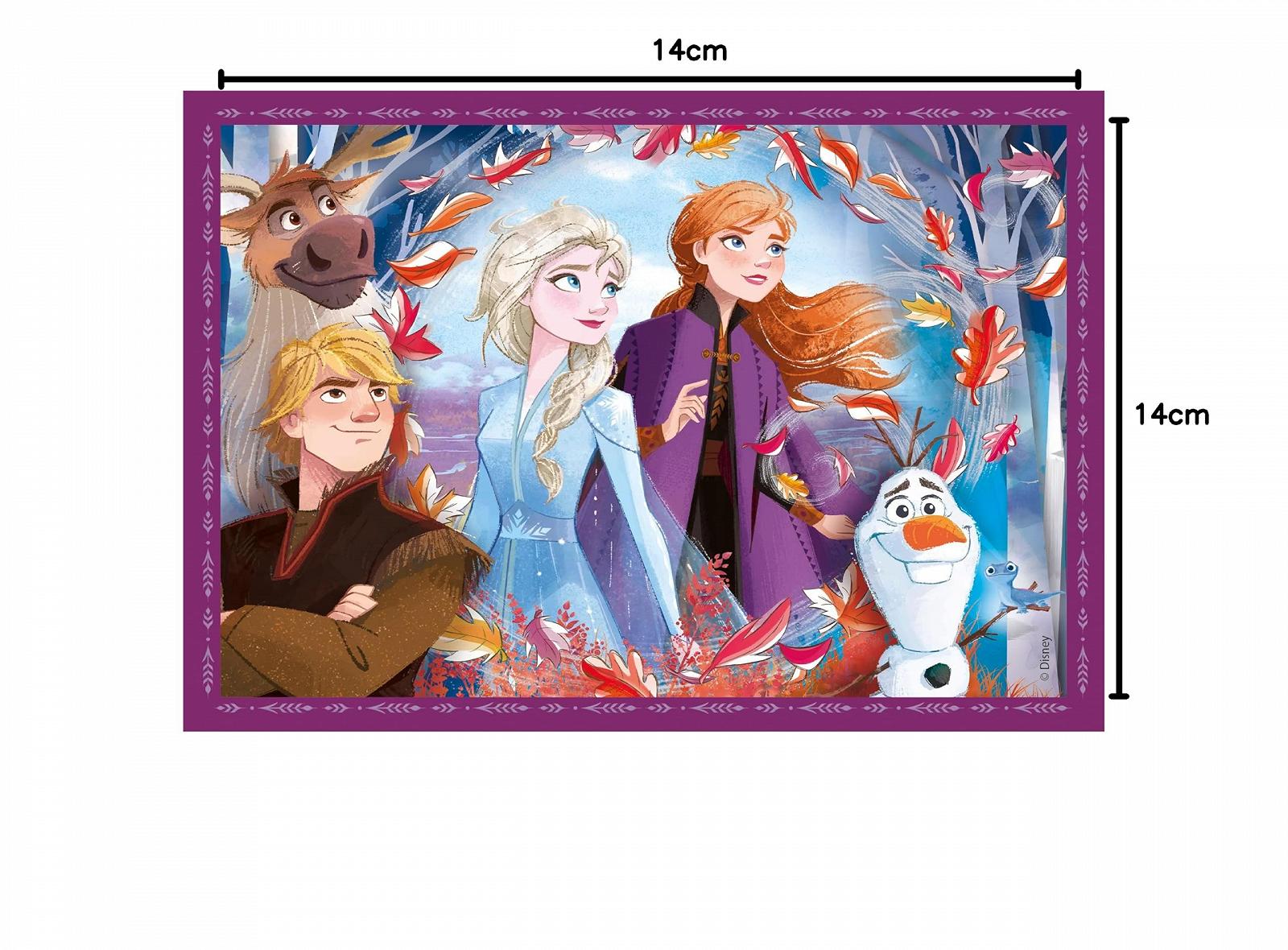 Пазл Clementoni Supercolour Puzzle 21518 Disney Frozen 4 в 1 12, 16, 20, 24 элемента от 3 лет, фото №8