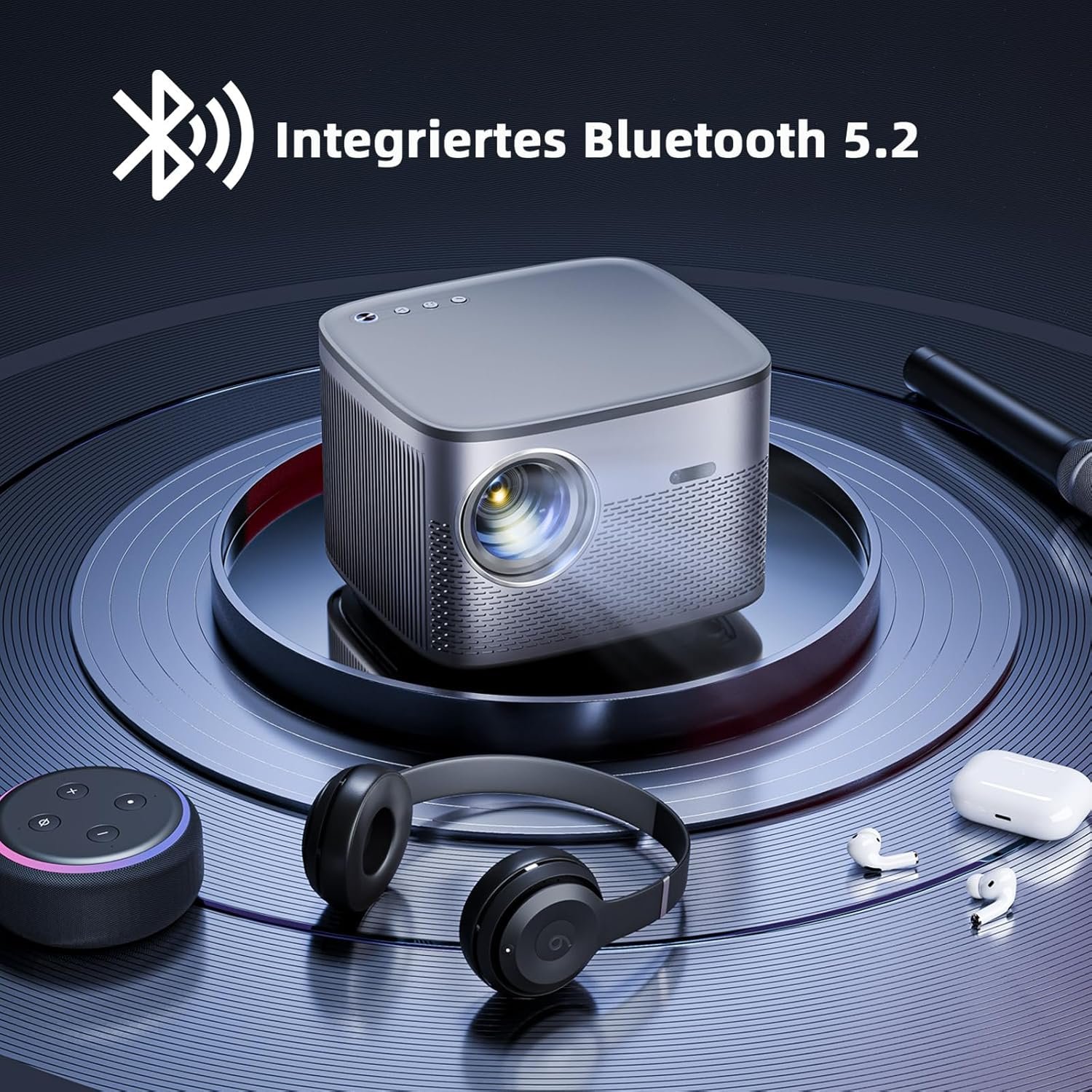 Проектор Zoomcat C26A Full HD Wi-Fi Bluetooth, фото №6