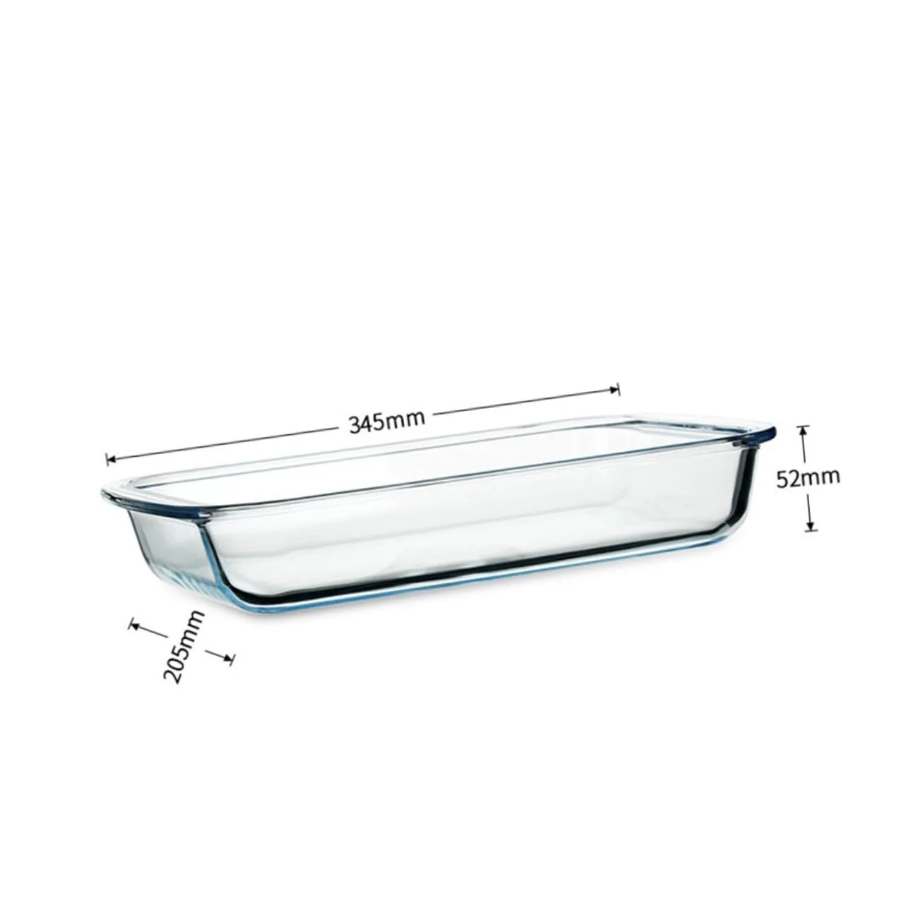 Форма для запекания Стеклянная термостойкая с ручками универсальная, фото №4 Форма для запекания Стеклянная термостойкая с ручками универсальная, фото №4