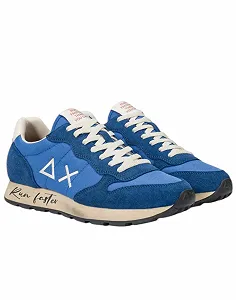 Кроссовки SUN68 Retro Белый, бежевый и зеленые детали, резиновая подошва 'Run Faster' synthetic.ua - Фото 1