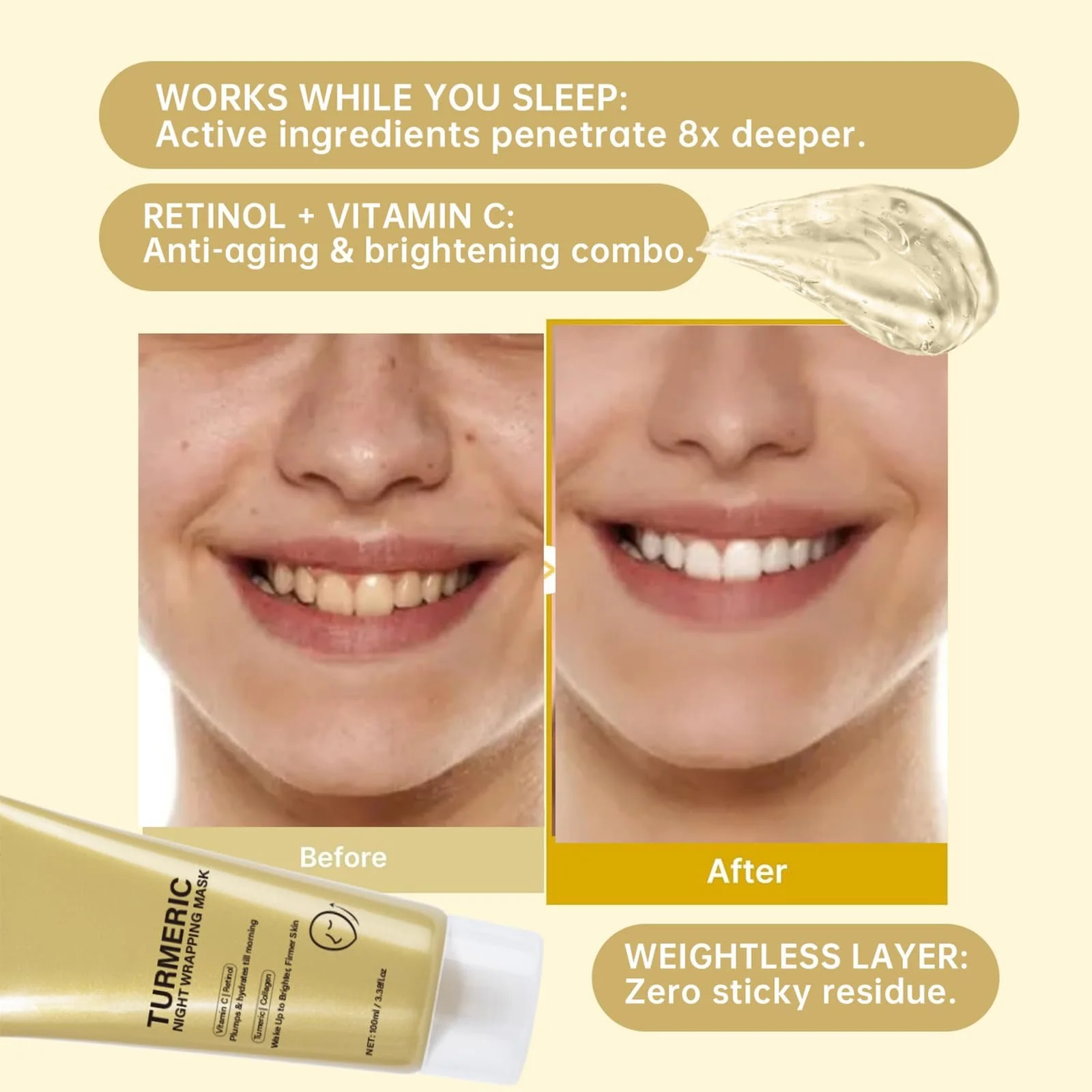 Маска-плівка Eazerom 10 Turmeric для обличчя, ліфтинг, пружність, зволоження, фото №7 Маска-плівка Eazerom 10 Turmeric для обличчя, ліфтинг, пружність, зволоження, фото №7