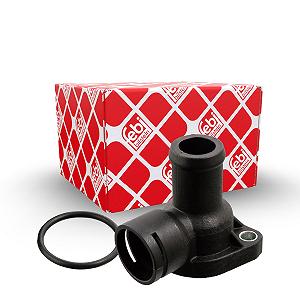 Фланець охолоджуючої рідини FEBI BILSTEIN 12411 для AUDI VW головка блоку циліндрів задній лівий - Фото 1