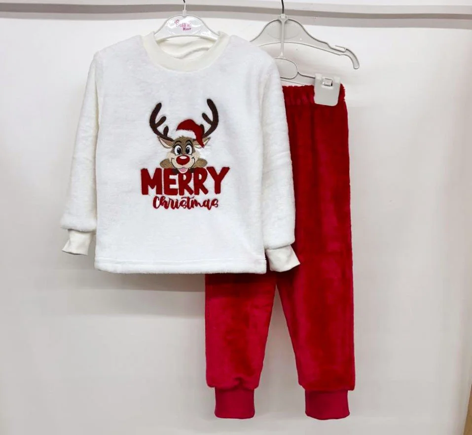 Тепла новорічна піжама для дітей від 98 до 158 см, фото №5
