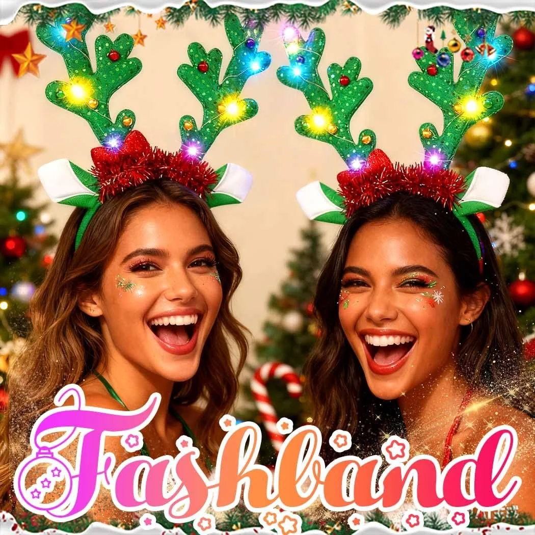 Обруч Рождественские Оленьи Рога, фото №3