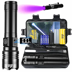 Ліхтар LED Акумуляторний 500 000 Люмен, LED Надзвичайно Яскравий Працює від Акумулятора, Дуже Яскравий Тактичний - Фото 1