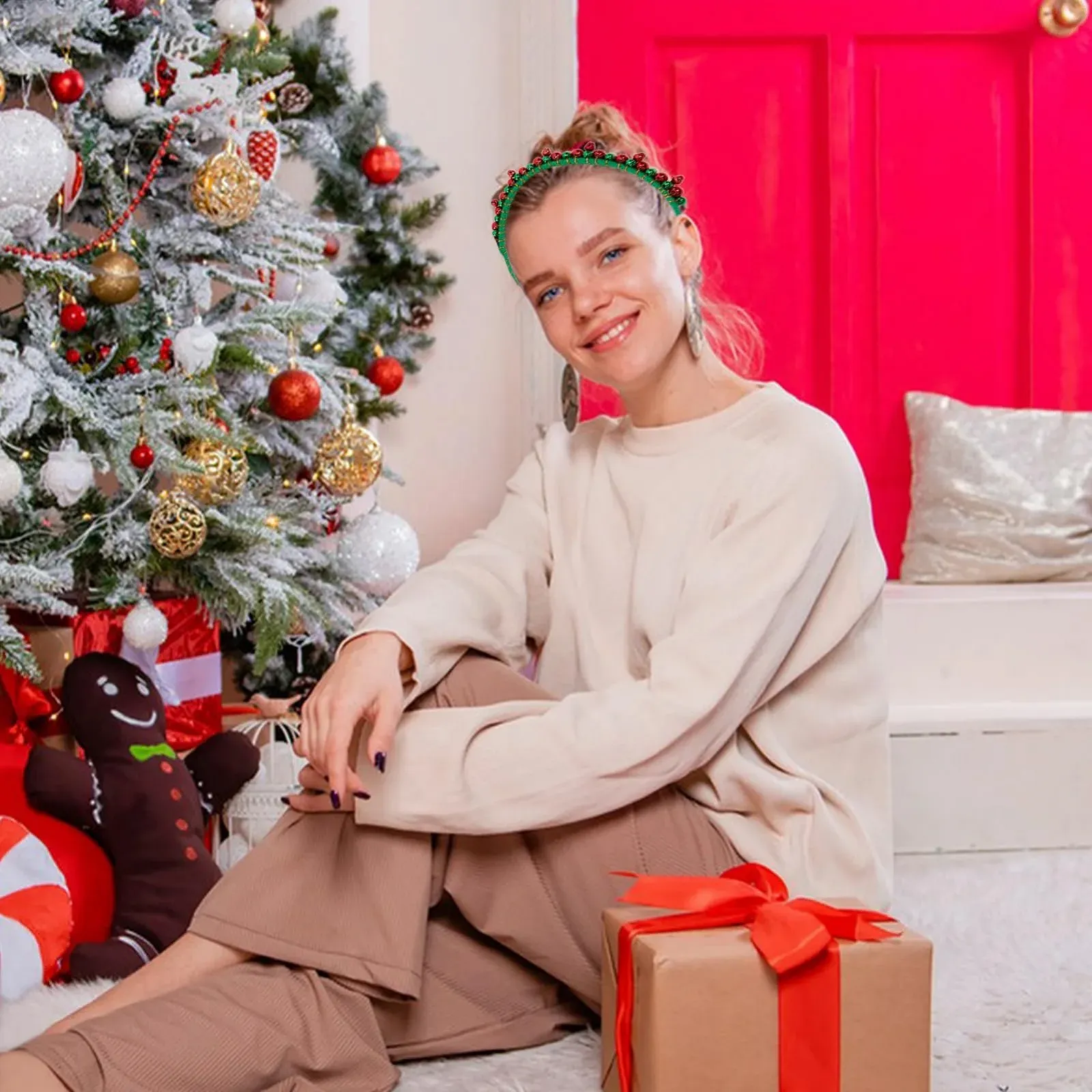 Обруч для волосся NICENEEDED Різдвяна колекція з дзвіночками, фото №3 Обруч для волосся NICENEEDED Різдвяна колекція з дзвіночками, фото №3