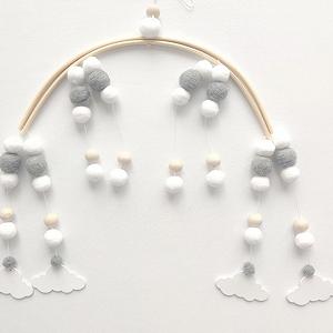 Ветреные колокольчики Felt Ball деревянные бусины деревянные бусины для детской кроватки synthetic.ua - Фото 1