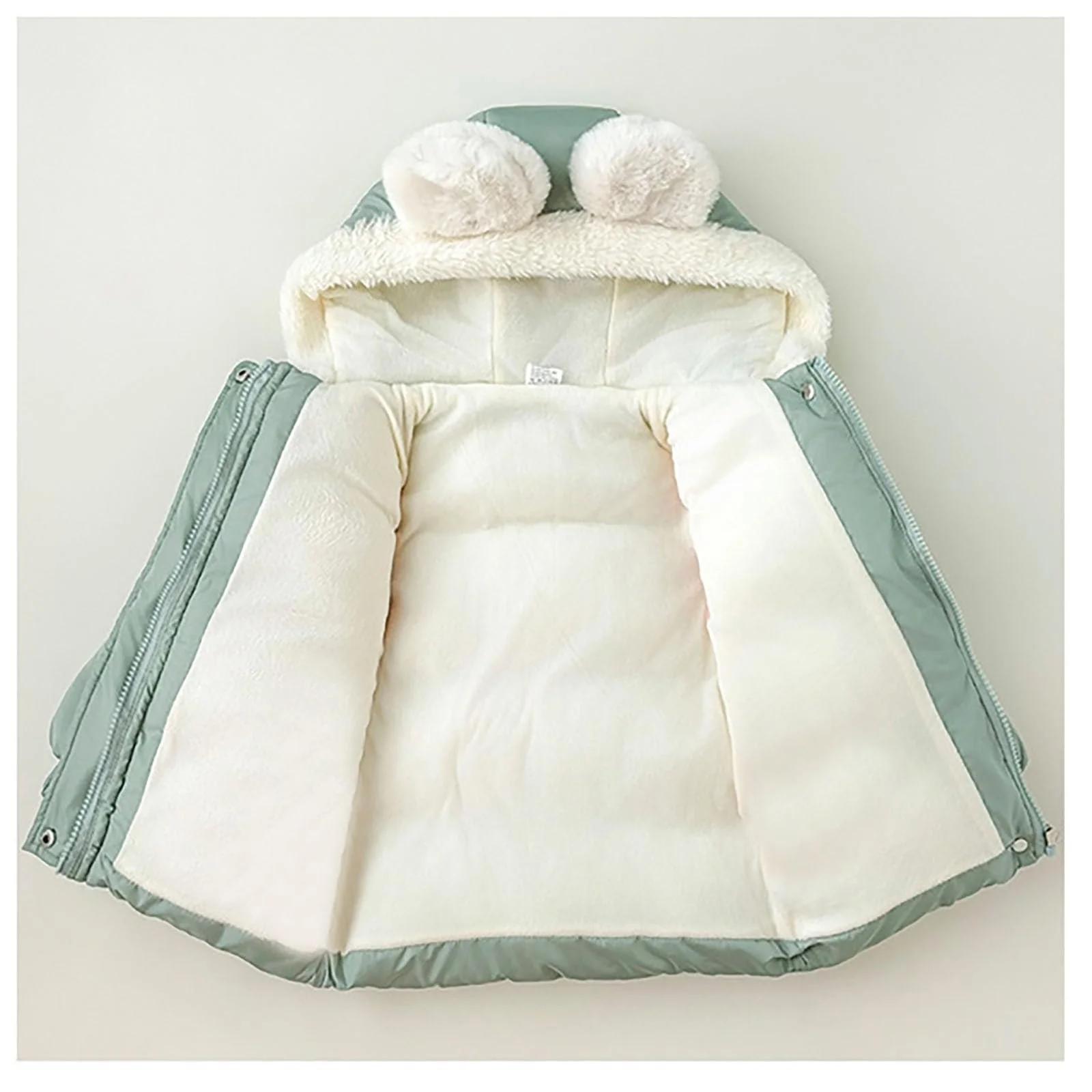 Детская зимняя куртка с подкладкой, длинный рукав, теплая, толстая, зимняя парка с капюшоном, милая зимняя куртка, легкая внешняя пуховая куртка с наполнителем, фото №2 Детская зимняя куртка с подкладкой, длинный рукав, теплая, толстая, зимняя парка с капюшоном, милая зимняя куртка, легкая внешняя пуховая куртка с наполнителем, фото №2