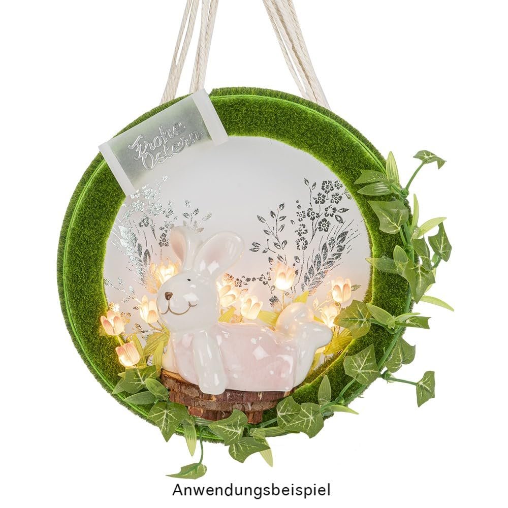Гирлянда Светодиодная Ideen mit Herz Flowers 75 см, розовая, фото №8