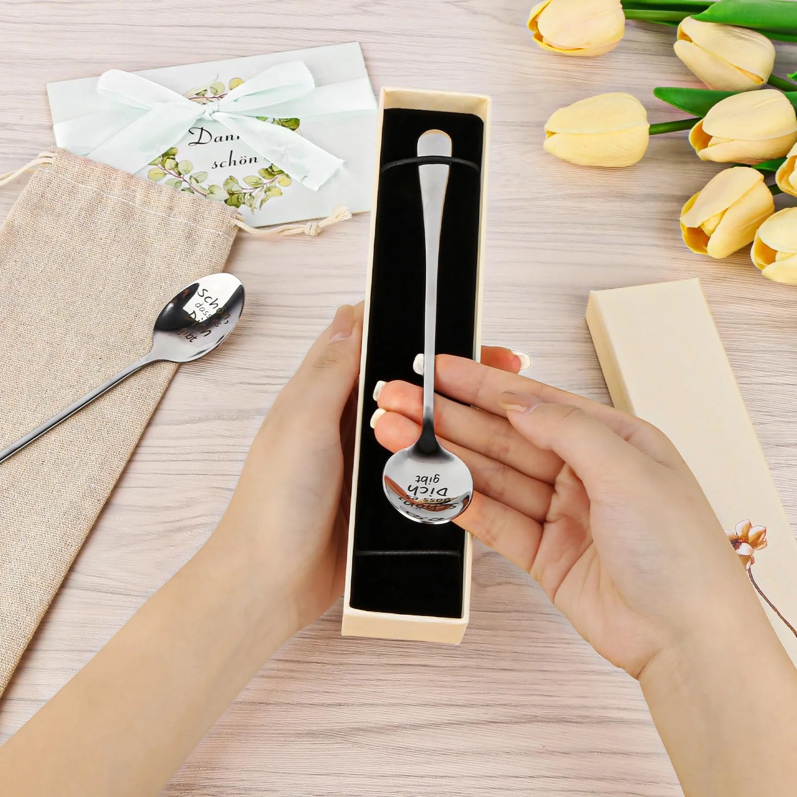 Ложка Кавова з нержавіючої сталі, набір 2 шт., фото №7