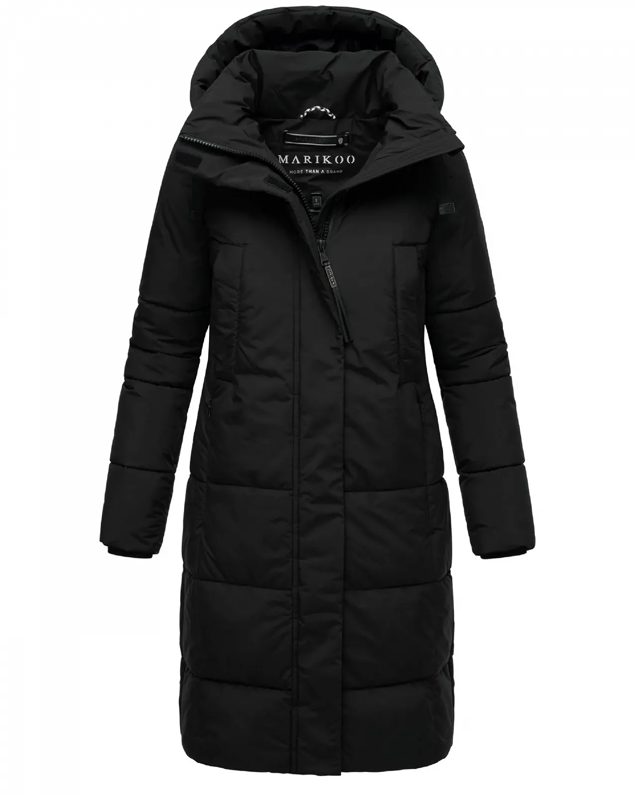 Пальто зимове MARIKOO Laryaa XVI Жіноче Тепле стьобане Довге зі знімним капюшоном, фото №5