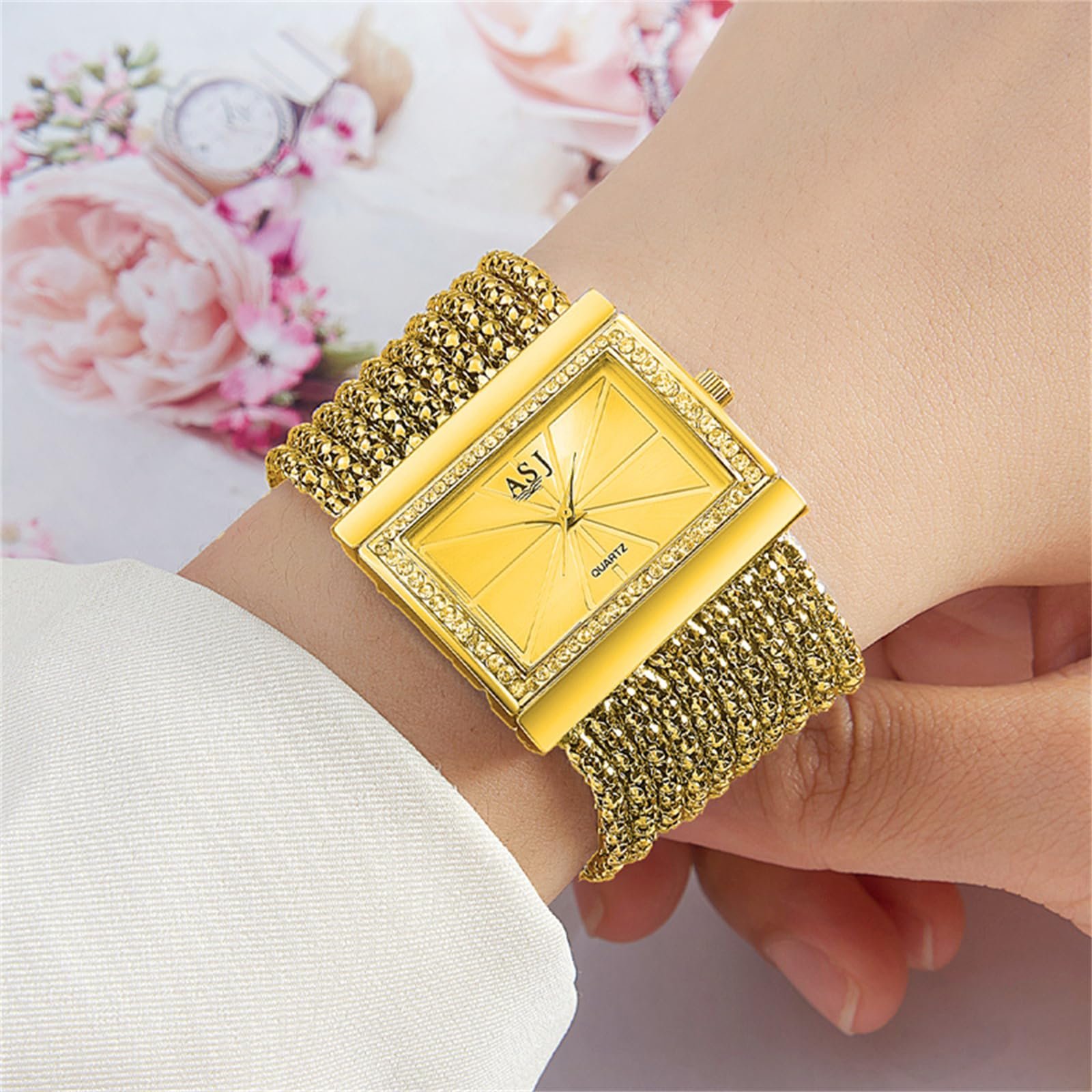 Жіночий годинник Прямокутний JewelryWe, фото №2