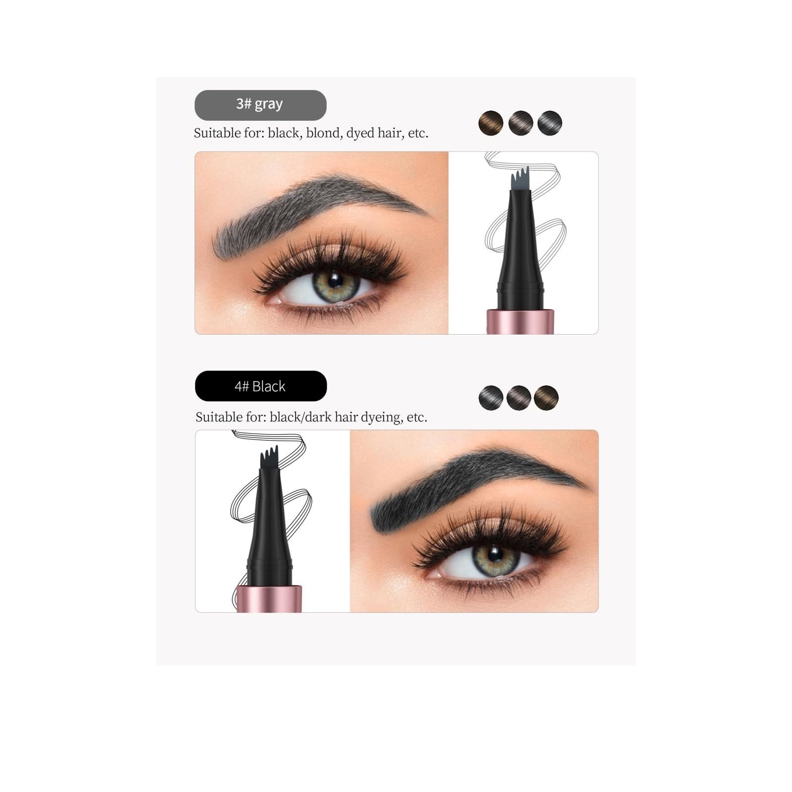 Карандаш для бровей 3D Magic Micro Waterproof с аппликатором с 4 зубцами, фото №5 Карандаш для бровей 3D Magic Micro Waterproof с аппликатором с 4 зубцами, фото №5