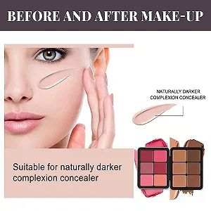 Палетка консилерів Mnsuid Carla Secret, 12 кольорів, палітра тональних основ консилерів synthetic.ua - Фото 1