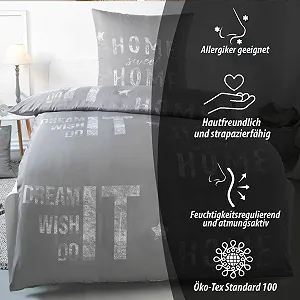 Комплект постільної білизни Kuscheli 135 x 200 см + 80 x 80 см Мікрофібра synthetic.ua - Фото 1