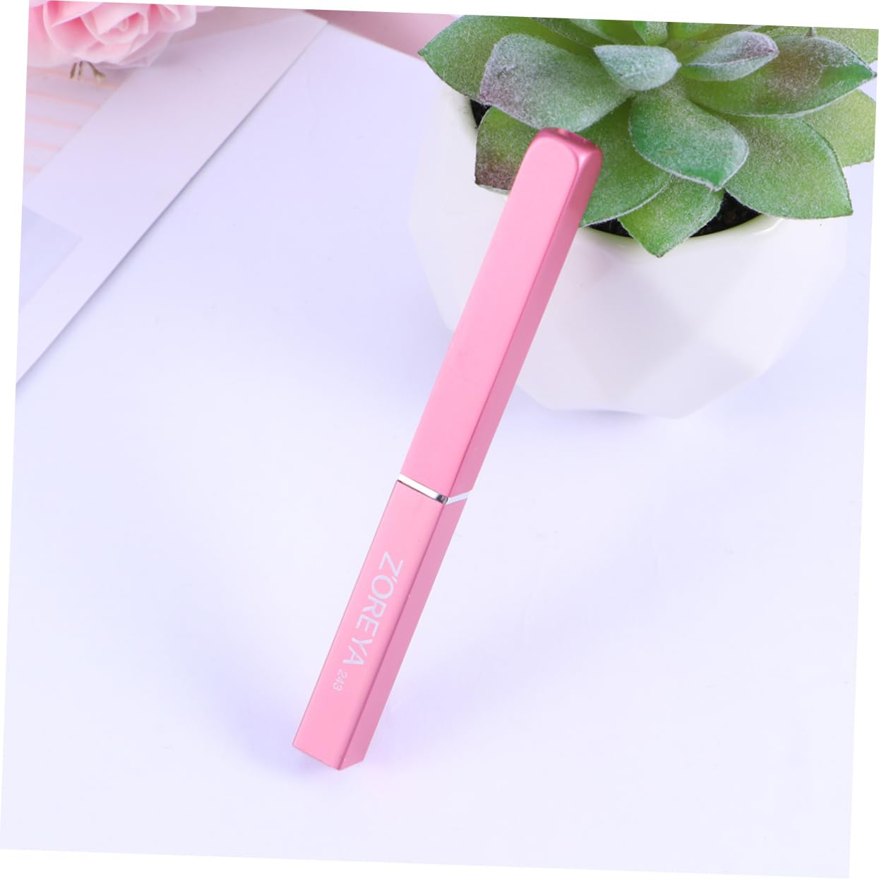 Пензлик для губ Angoily 3St Flexibler з кришкою, фото №5