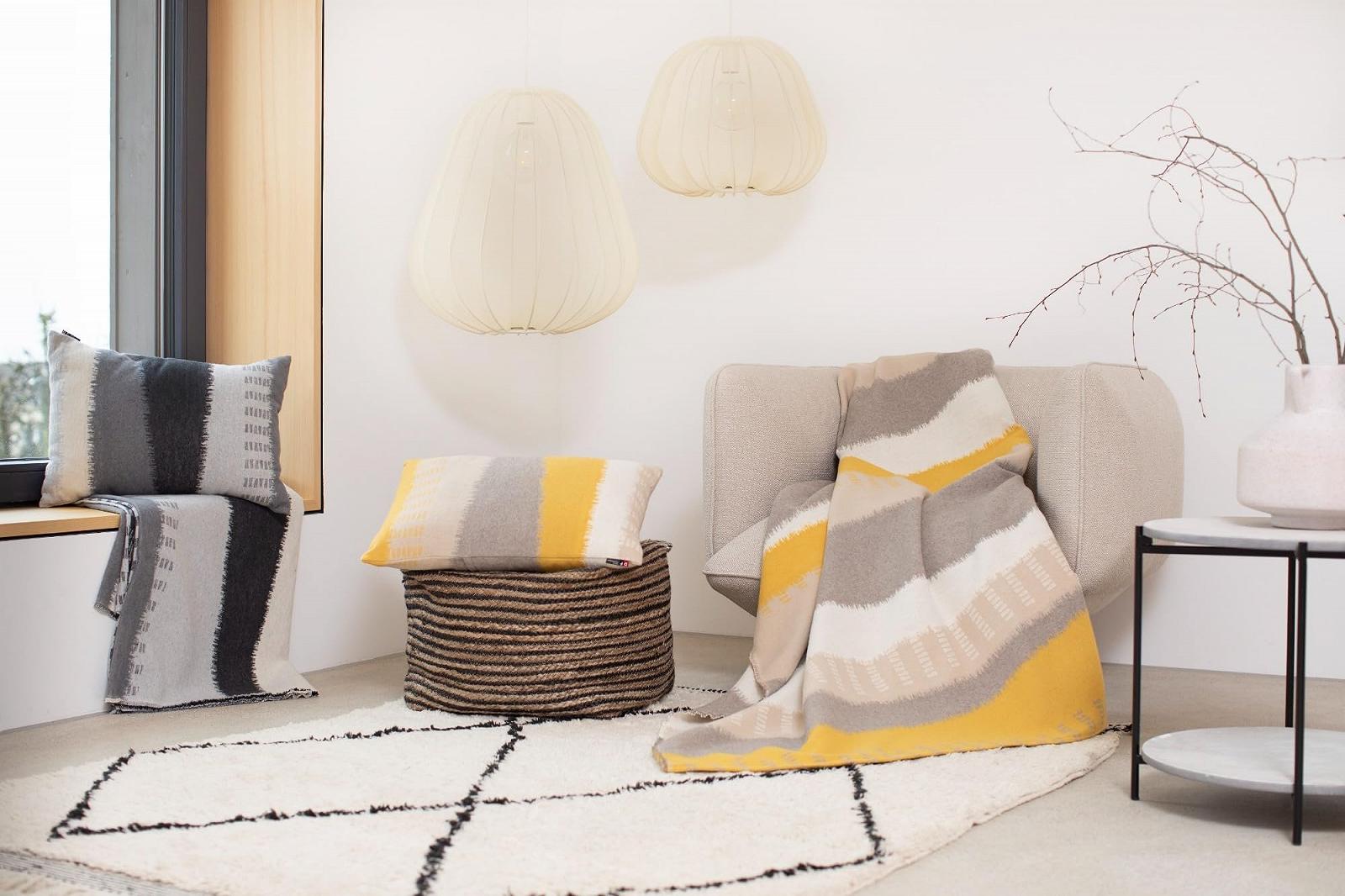 Легка Покривало David Fussenegger Bohomuster 140 x 200 см, м'яка фланелева Покривало з переробленої бавовни, колір антрацит, фото №5