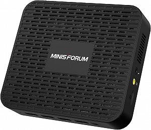 Мини ПК MINIS FORUM GK41 / Intel Celeron J4125 / RAM 8GB / SSD 256GB / HDMI / 2 х LAN / Wi-Fi 5 / Bluetooth 4.2 / Windows 11 / Черный - Фото 1
