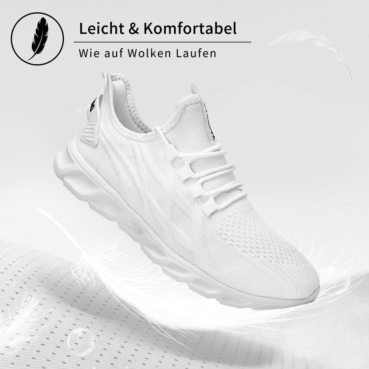 Кроссовки ZDFQLGV Спортивные Мужские для Бега Ходьбы Дышащие Резиновая Подошва Спиральное Основание для Фитнеса и Джоггинга, фото №3