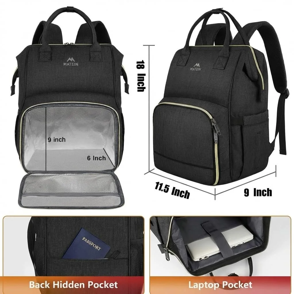 Рюкзак для ноутбука MATEIN Lunch 15.6" с термоотсеком и USB, фото №4 Рюкзак для ноутбука MATEIN Lunch 15.6" с термоотсеком и USB, фото №4