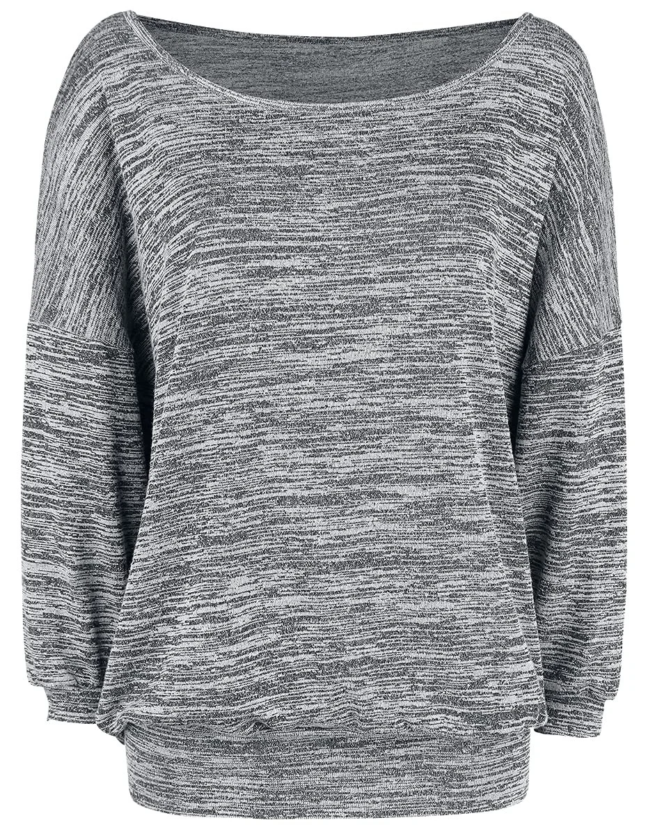 Жіночий В'язаний Джемпер Oversized Forplay Red by EMP Сірий Меланж, фото №3