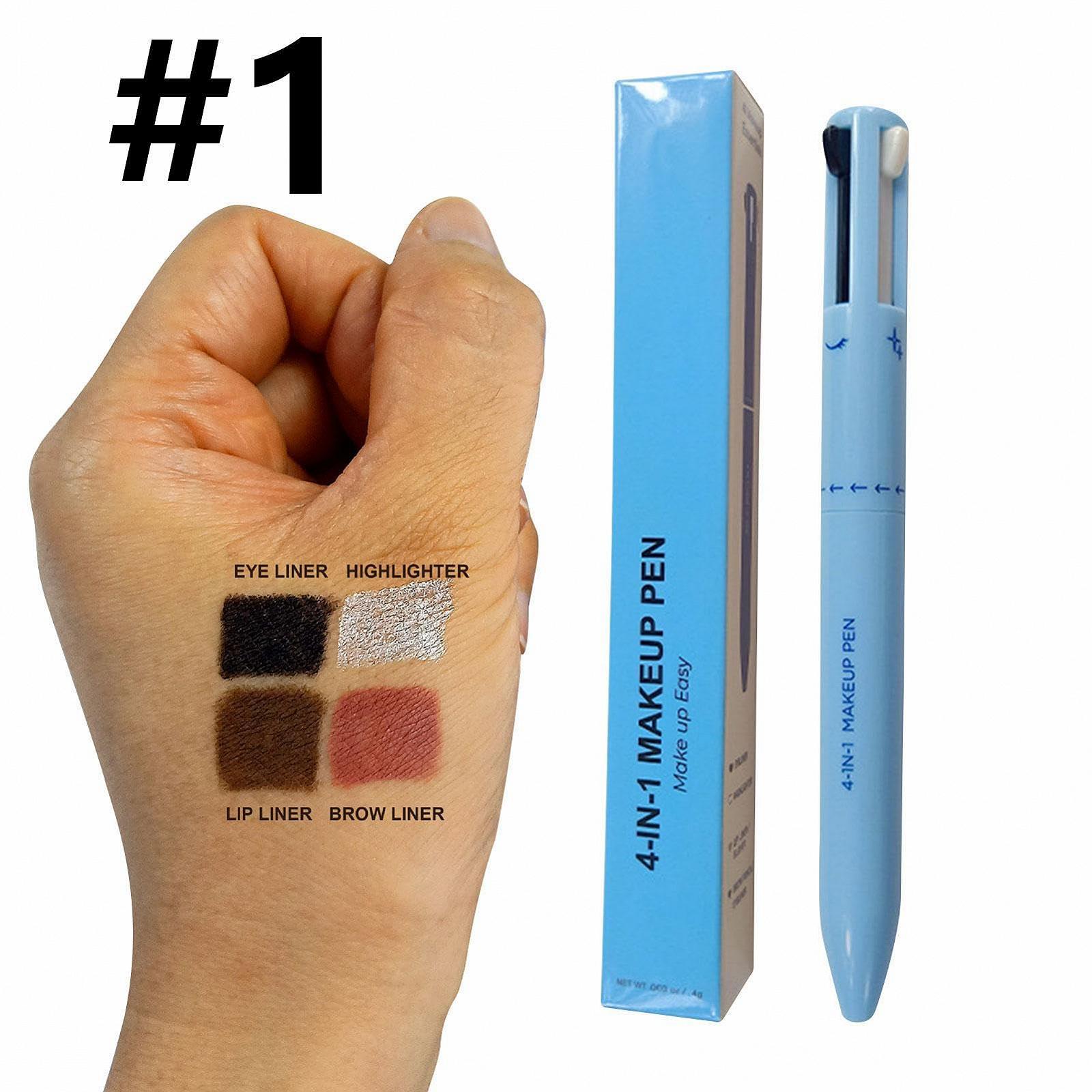 Карандаш для макияжа 4 в 1, карандаш для бровей, водостойкий, фото №4