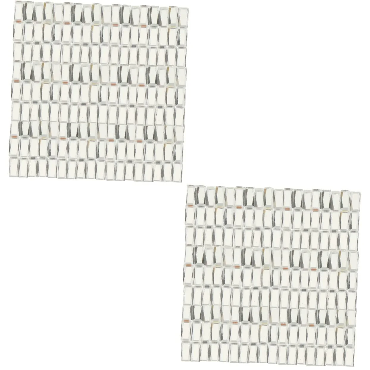 Плитка мозаїчна NUOBESTY 800 шт., скляна, біла, фото №1