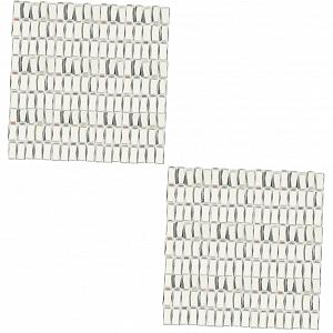 Мозаичная плитка NUOBESTY 800 шт., стеклянная, белая - Фото 1