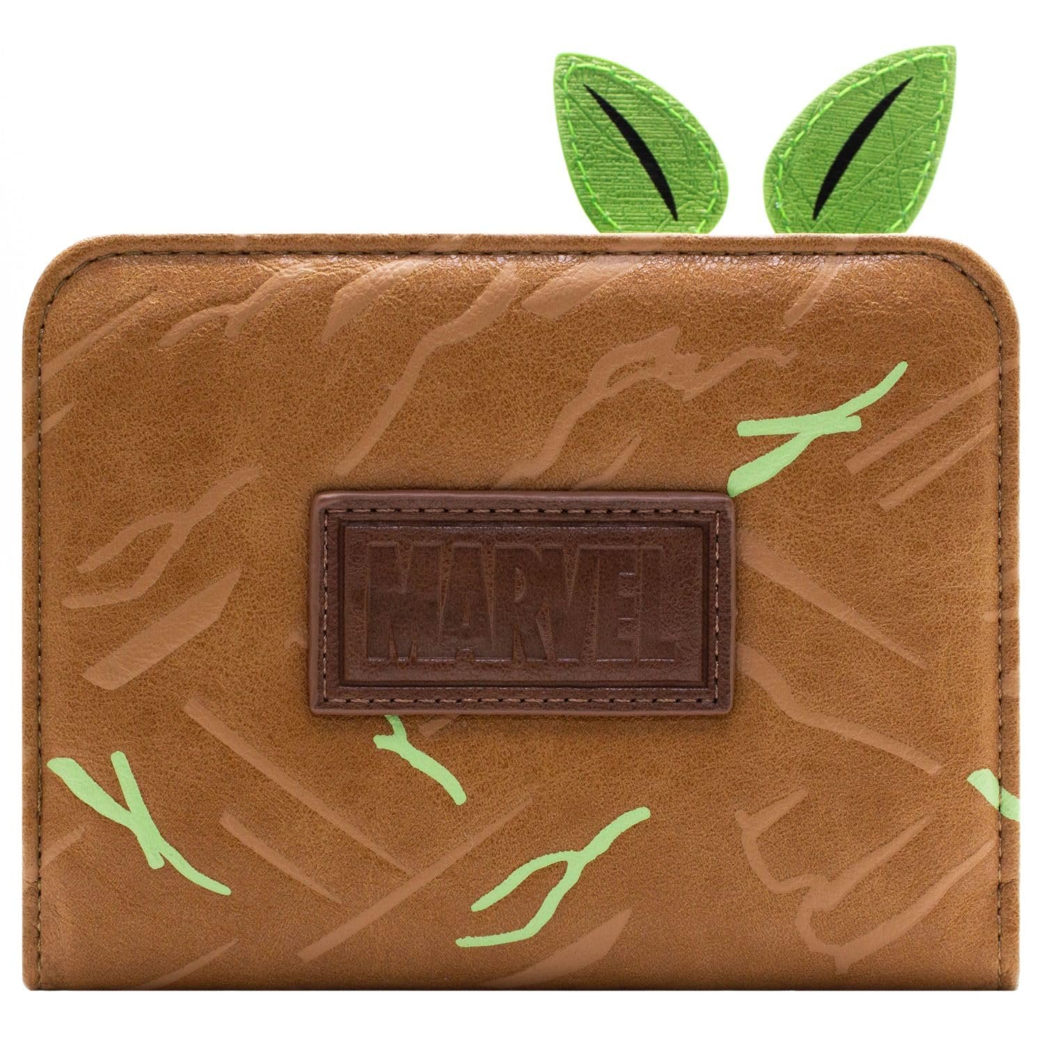 Кошелек I Am Groot Guardians of The Galaxy Hero Close-up С карманом для монет и держателем для карт Коричневый, коричневый, Повседневный, фото №5