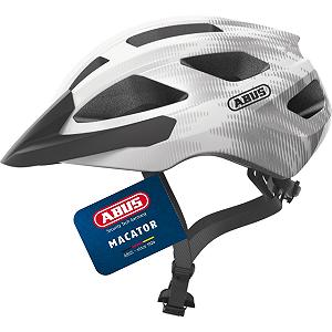 Шолом ABUS Macator, дорожній, L, White Silver - Фото 1