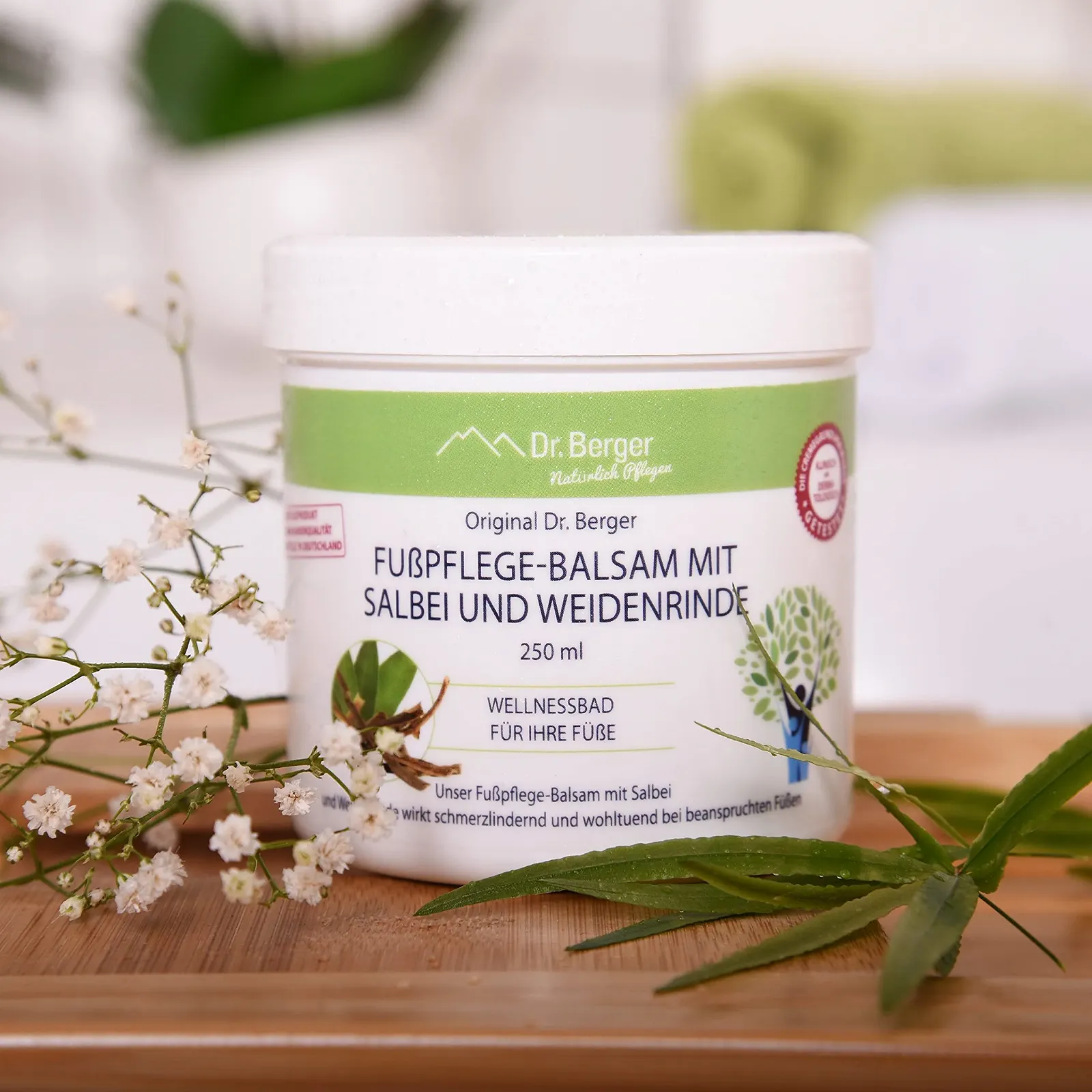 Бальзам для догляду за ногами Dr. Berger Original Sage and Willow Bark 250 мл, фото №4