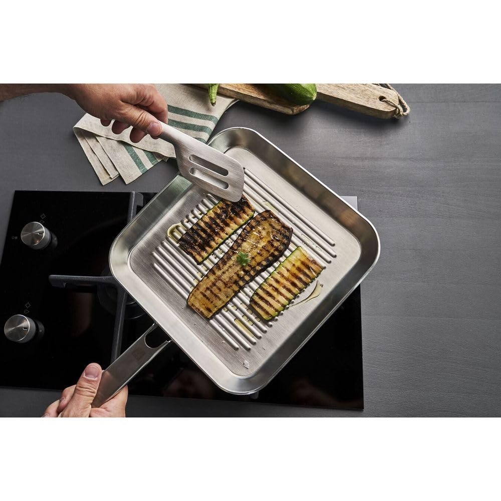 Пательня-гриль ZWILLING Plus 24 x 24 см, срібляста, фото №2