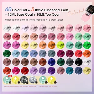 Гель-лак ROSALIND Набір 60 кольорів synthetic.ua - Фото 1