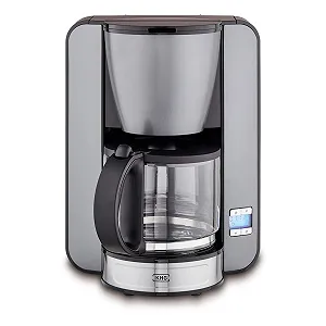 Капельная кофеварка KHG KA-124 (GE) 1.5 л на 12 чашек серый металлик - Фото 1