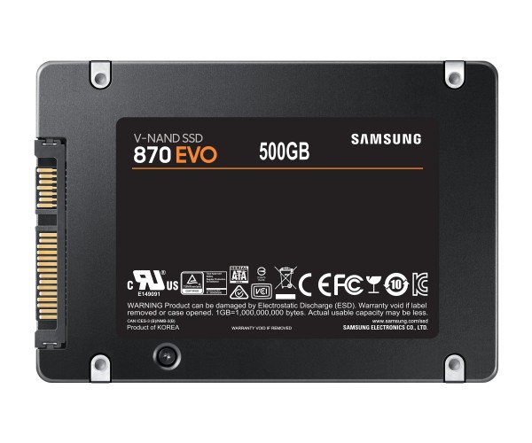 Накопичувач SSD 500GB Samsung 870 EVO 2.5" SATAIII MLC (MZ-77E500B/EU), фото №5