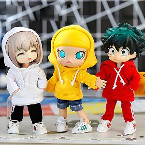 Одяг XiDonDon OB Спортивний худі для Ob11, GSC, YMY, BODY9, Molly, 1/12 BJD Аксесуари для ляльок (Жовтий) synthetic.ua - Фото 1