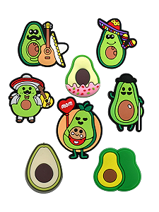 Джибітси авокадо avocado Jibbitz 8 шт аксесуари крокс прикраса Dz_121_3 - Фото 1