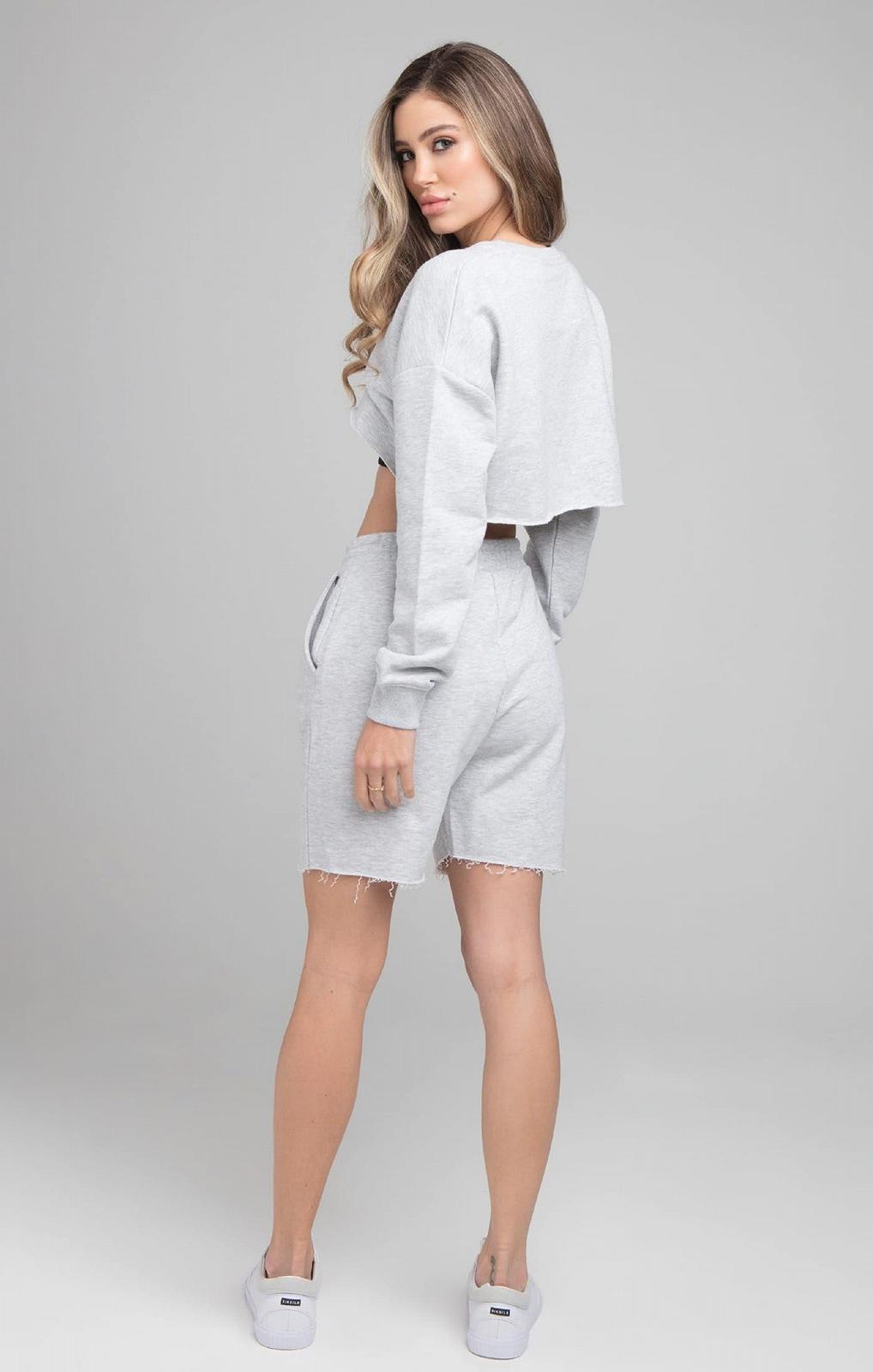 Жіночий Укорочений Світшот SikSilk Сірий, фото №3 Жіночий Укорочений Світшот SikSilk Сірий, фото №3