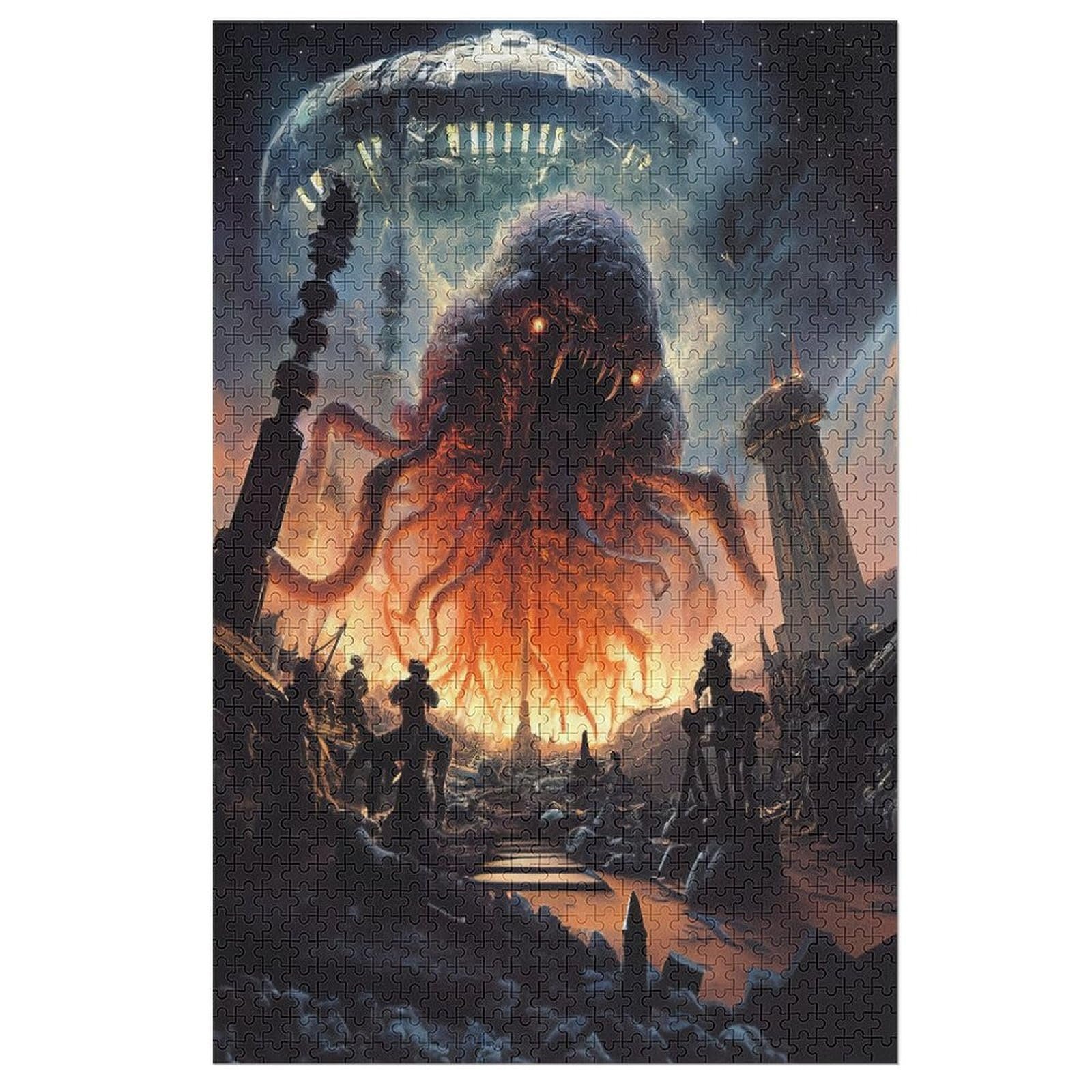 Пазл деревянный Cthulhu Invasion 1000 деталей 78 x 53 cm, фото №1